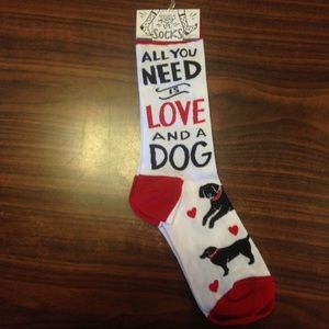 Socks w dog design